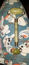 Rodillo masajeador Facial doble cabezas de piedra de Jade Estiramiento Facial manos la piel del cuerpo de relajación de belleza para delgazar piel sana, herramientas para el cuidado de