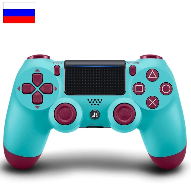Wireless Bluetooth gamepad controller for PS4, controller suitable for iOS, Android, PS4, PC, wireless Bluetooth game controller for PC mobile phone TV box computer joystick for tablet PC TV gamepad joypad controller Blueberry
