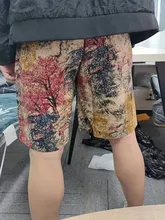 Pantalones cortos de algodón y poliéster con cordón para hombre, Shorts informales a la altura de la rodilla de estilo chino para primavera y verano