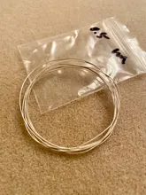 Sólida plata 925 de rosca de cable de 0,4-1,2mm, línea de cuerda de plata, collar de filamento, pulsera, pendientes, fabricación de joyas