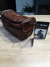 Neceser Vintage de piel sintética para Hombre, organizador de viaje, grande