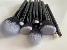 DUcare-Juego de brochas de maquillaje, 8-27 Uds., negro, profesional, pelo Natural, base en polvo, colorete, sombra de ojos
