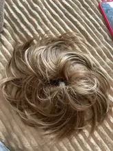 LUPU-moño sintético desordenado para mujer, moño con bandas elásticas para el cabello, coleta recta de Donut, extensiones de cabello