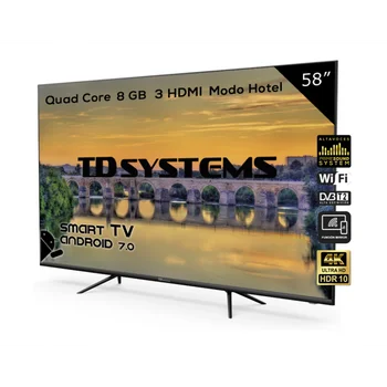 

Televisores Smart TV 58 Pulgadas TD Systems K58DLX9US UHD 4K HDR, DVB-T2/C/S2, HbbTV [Envío desde España, garantía de 2 años]