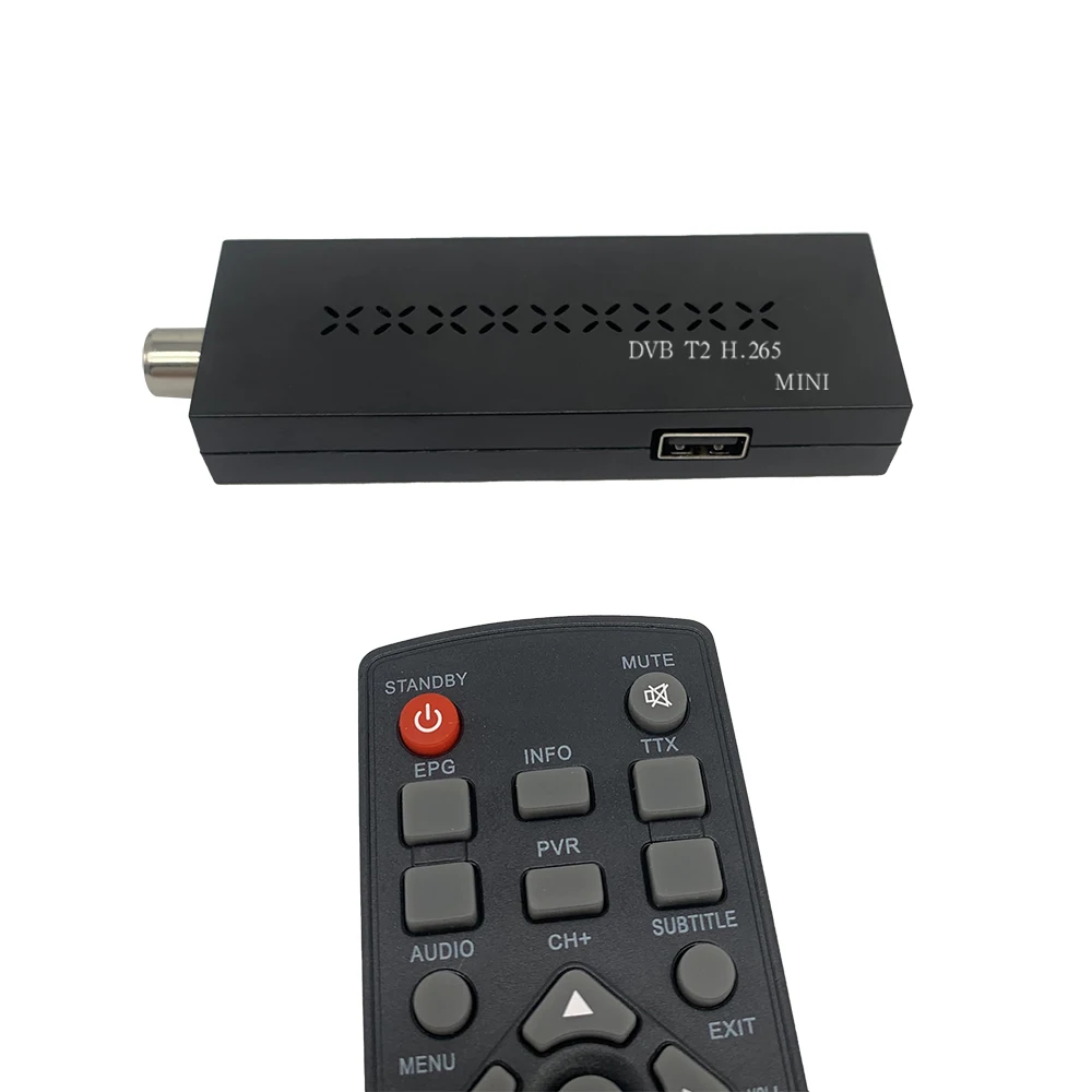 Haohsat DVB T2mini Digital TV Stick 4K T2 Italy Russia Poland USB WIFI 1080p TV Stick 4k Hevc 10Bit H.265 Funda Fire TV Stick 4K