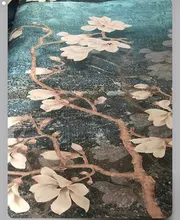 Bedroom Mural Wallpaper Nordic Self-Adhesive Vintage Oil-Painting Flowers Custom 3d Diantu