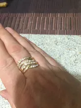 FDLK-Anillo de aleación de lujo para mujer, con incrustaciones, regalo de joyería