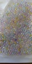 Cuentas de burbujas de agua mezcladas de colores, mezcla Kawaii de resina UV, surtido de cuentas de gota de agua, microcuentas de agua para Resina