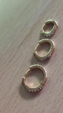 CANNER-pendientes de aro de Plata de Ley 925 auténtica para mujer, aretes redondos de circonia cúbica, joyería de boda, 1 Juego, 100%