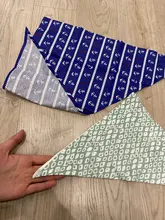 Pañuelos de algodón lavables para perro, bufanda para mascota grande, rayas azules, pajarita para gato, pañuelo para perro pequeño, accesorios para perro