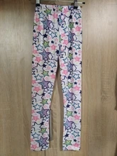 Pantalones elásticos para niña, mallas suaves con estampado Floral, pantalones ajustados para niñas de 1 a 10 años, ropa de verano