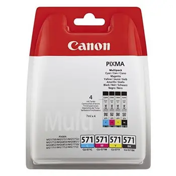 

Ink and Photogrpahic Paper pack Canon CLI-571 MG5750 Cyan Magenta Black Yellow