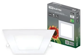 

Lamp ultra-thin recessed LED "Recessed" square ITS (white) 12 W 6500 K TDM