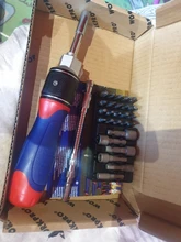 WORKPRO 32 in 1  6X Speed Screwdriver with Bits Set Home Repair Tool Free Shipping