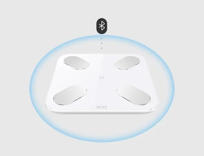 Умные весы Picooc Mini(Bluetooth, 26х26 см) цвет белый