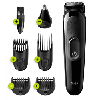 

Kit shaving braun mgk3220 multifunction-6 in 1-hair clipper-50 minutes autonomy-cord-13 lengths