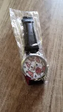 Reloj de marca de lujo para niños, cronógrafo de cuarzo con gatito de dibujos animados, reloj para Navidad para estudiantes, informal, de cuero