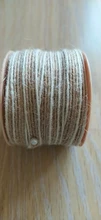Rollos de yute de arpillera con encaje, cinta de decoración Vintage rústica para boda, fiesta, artesanías, embalaje de regalo de Navidad, 10M por rollo