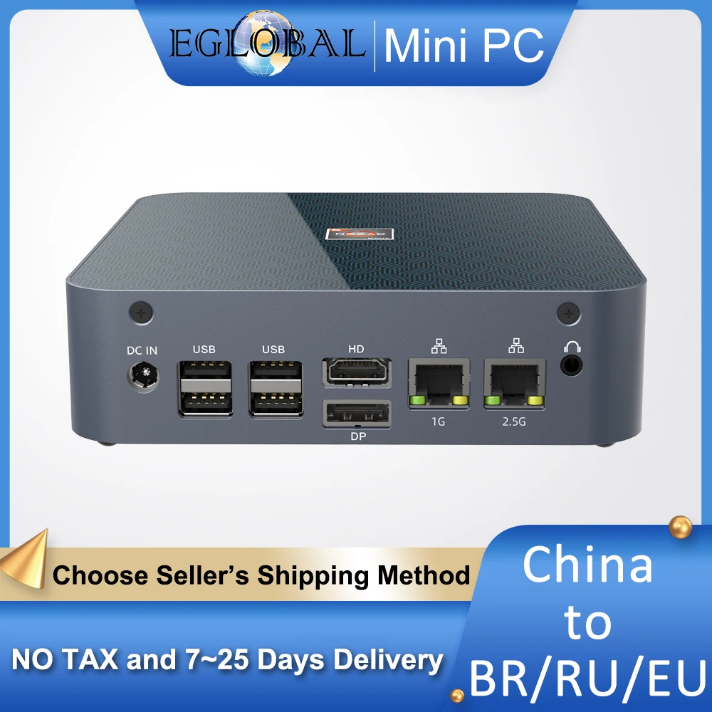 Eglobal Новый мини-ПК AMD Ryzen 9 5900HX R7 5400U 2 * M.2 NVMe игровой компьютер SSD 3x4K HD дисплей TPM2.0