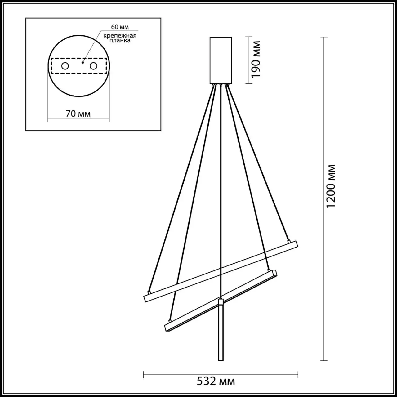 Люстра подвесная Odeon Light COMETA 3860/39L 1x39Вт LED|Люстры| |