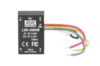 

DC/DC Step Down Converter Meanwell LDD-350HW 350mA by DC9-56V to DC2-52V