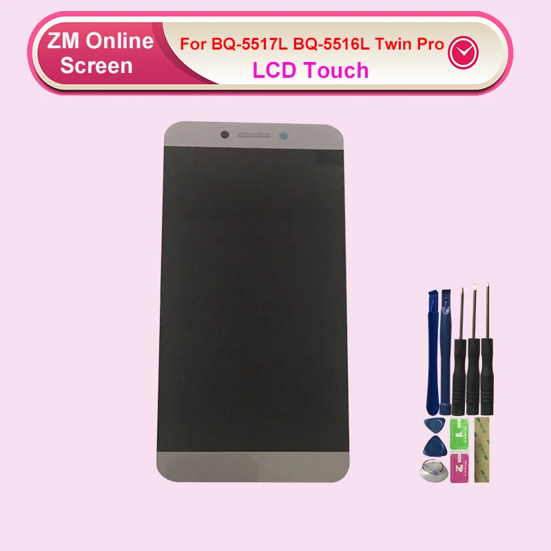 Для BQ Mobile BQ-5517L BQ-5516L, двойной Pro BQ5517 BQ5517L BQ 5517 5516, ЖК-дисплей+ сенсорный экран, дигитайзер, датчик в сборе