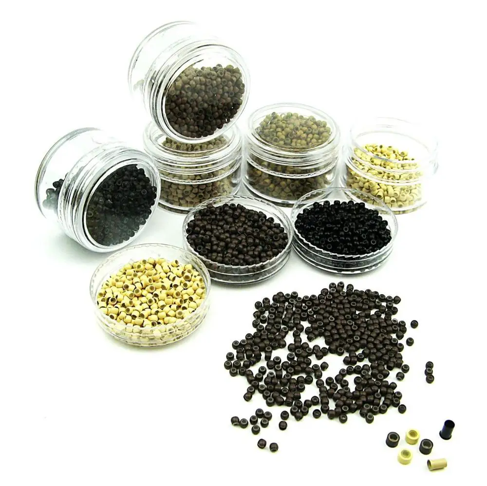 Силиконовые бусины для волос нано кольцо микро модные аксессуары наращивания