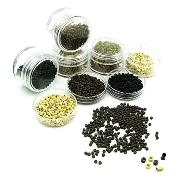 

Silicone Hair Beads Nano Ring Micro Beads Fashion Salon Hairstylist Dreadlock Hair Extension Tools