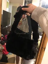 Hobos-Bolso de hombro de felpa suave para mujer, Cartera de mano femenina, de diseño Simple, a la moda, Baguette