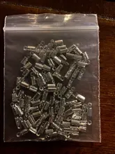 50-100 unids/lote 3MM 5MM plegable sin cerrar abierto crimpado termina de cordón de cuero final consejos cierres cierre para la fabricación de la joyería