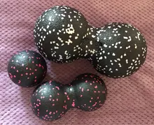 Pelota de miofascia EPP Lacrosse, Bola de masaje de cacahuete de alta densidad, ligera, Fitness, masaje de Fascia corporal, Yoga, ejercicio para aliviar el dolor