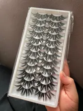 5/8/12 pares 3D pelo de visón pestañas falsas hecho a mano pestaña larga Natural Wispy pestañas tupidas reutilizable extensión de pestañas postizas