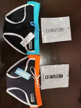 Desmiit-bañadores para hombre, ropa de baño Sexy Gay, traje de baño de tiro bajo, pantalones cortos, sunga
