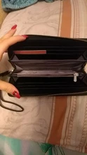 Unishow-cartera con patrón de cocodrilo para mujer, billetera larga de piel sintética para teléfono, monedero
