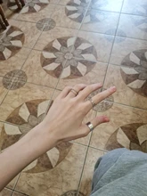 Conjunto de anillos circulares Punk para mujer, Hiphop/Rock, accesorios de dedo con índice de apertura, hebilla de junta, joyería