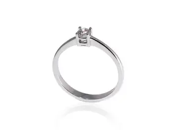 

Solitaire 4 claws in white gold with a 0.20 cts Diamond