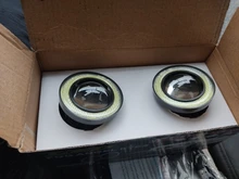 LED DRL Driving-Lights Fog-Lamp Angel-Eyes Pink Universal Yellow Blue 64mm 12V White