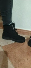 Las mujeres invierno Botas botines de Mujer invierno zapatos de Mujer Botas para la nieve Botas Mujer caliente de la felpa zapatos de Mujer de talla grande 44