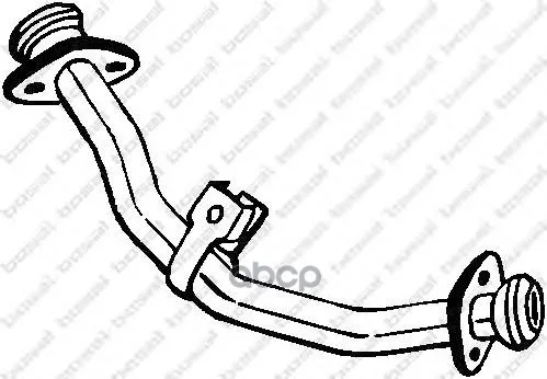 Труба Глушителя Приемная Mitsubishi Pajero 2, 5td 88-96 Bosal арт. 787765