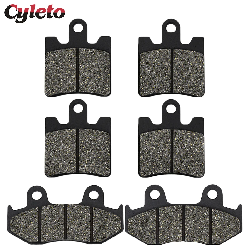 Cyleto Motorcycle Front and Rear Brake Pads for Suzuki skywave AN250 burgman AN 250 1998-2006 AN400 AN 400 burgman 1999-2006 motorcycle brake pads