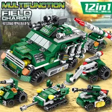 

Building Blocks Assembled Puzzle Armored Car Building Blocks Army Truck Aircraft Military War City Police Child Boy Toy