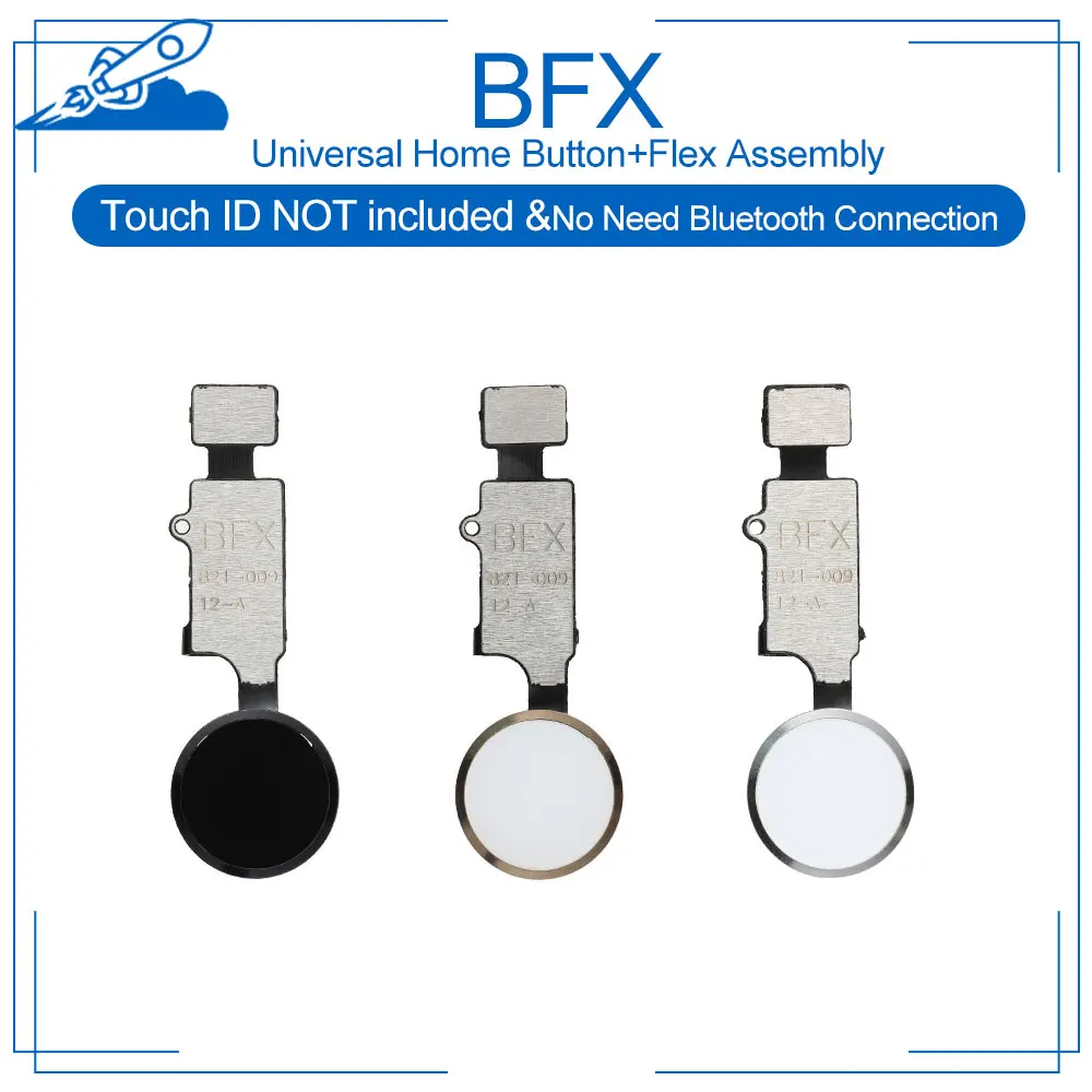 BFX Universal Home Button Flex Assembly Replacement for iPhone 7 7P 8 8P Return Back Not Include Touch ID Not Need Bluetooth afbeelding
