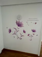 Flowers-Wall-Sticker Wallpaper Decals Background Decoration Romantic Bedroom Living-Room