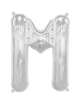 

Balloon Letter M 86cm Silver-Foil Polyamide-NSB00208