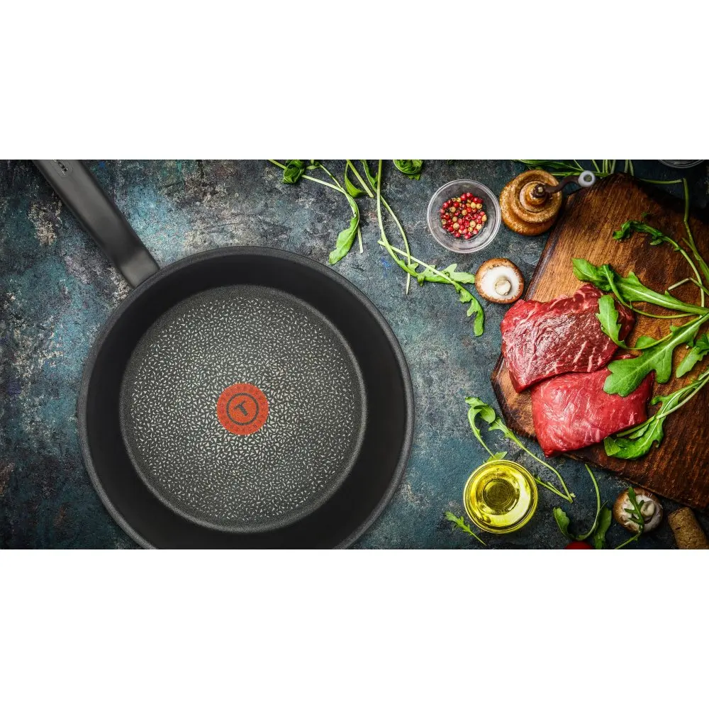Frying Pan Wok Tefal Hard Titanium+ C6921902 frying pan kitchen utensils cooking utensils dishes for frying the non-stick coating