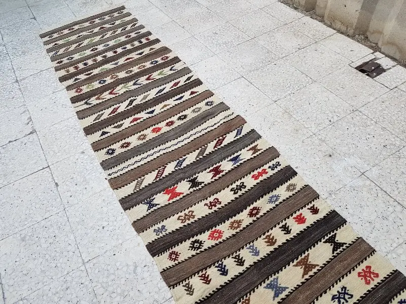 Английский Oushak ковер дорожка 2'6'' X 10'10''/75x330 см