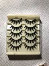 Pestañas postizas de maquillaje japonesas, nuevas, 5 pares, largas y gruesas, útiles de belleza de moda, 2020