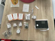 Sistema de alarma inalámbrico para uso en el hogar, detector de intrusos y ladrón con cable, detecta RFID TFT, con teclado táctil, 11 idiomas, soporte wifi/gsm de 433Mhz y compatible con Alexa