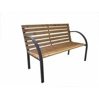 

Bench JARD 120X62X82CM 2 seater natur steel wood MAD NT12