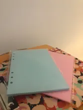 Cuaderno de hojas sueltas A5 A6, 40 hojas, recambio de papel, carpeta espiral, índice de páginas internas, planificador diario semanal mensual